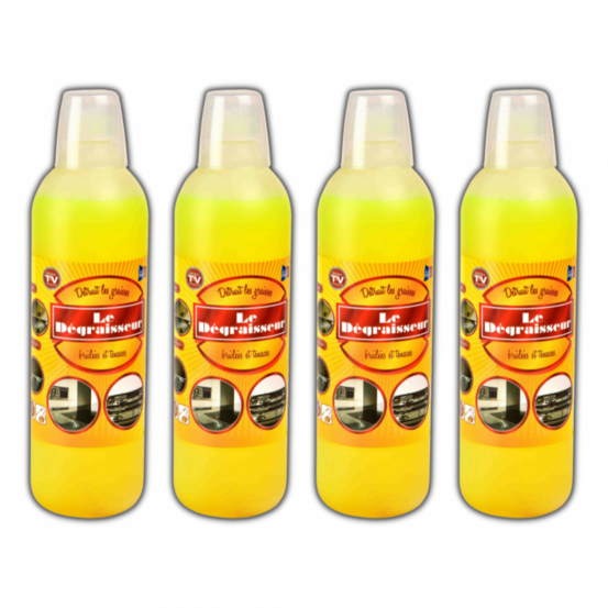 Nettoie et dégraisse - le dégraisseur - lot de 4 – jaune - adulte