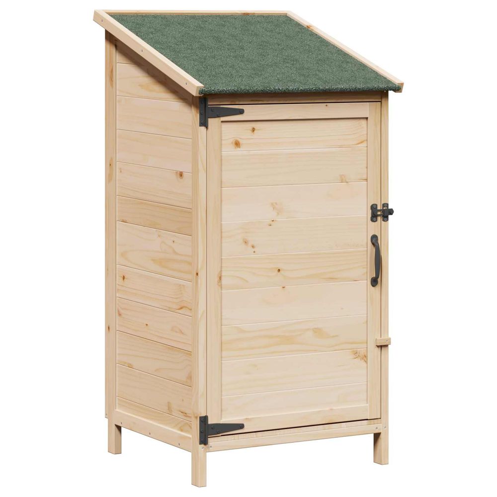 Abri de jardin naturel 59 x 56 x 113,5 cm bois de sapin massif