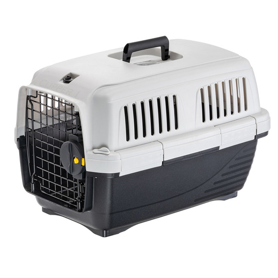 Ferplast caisse de transport chat clipper 1, iata, cage de transport pour petits chiens et chats max 5 kg, boite transport, voyage