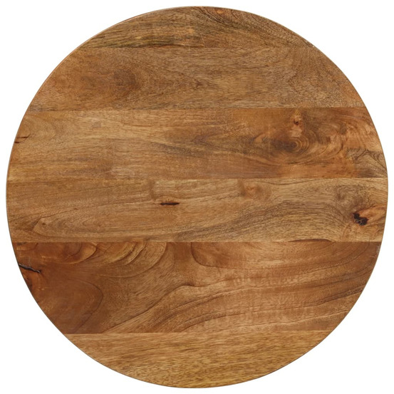 Dessus de table ø 60x3,8 cm rond bois de manguier massif