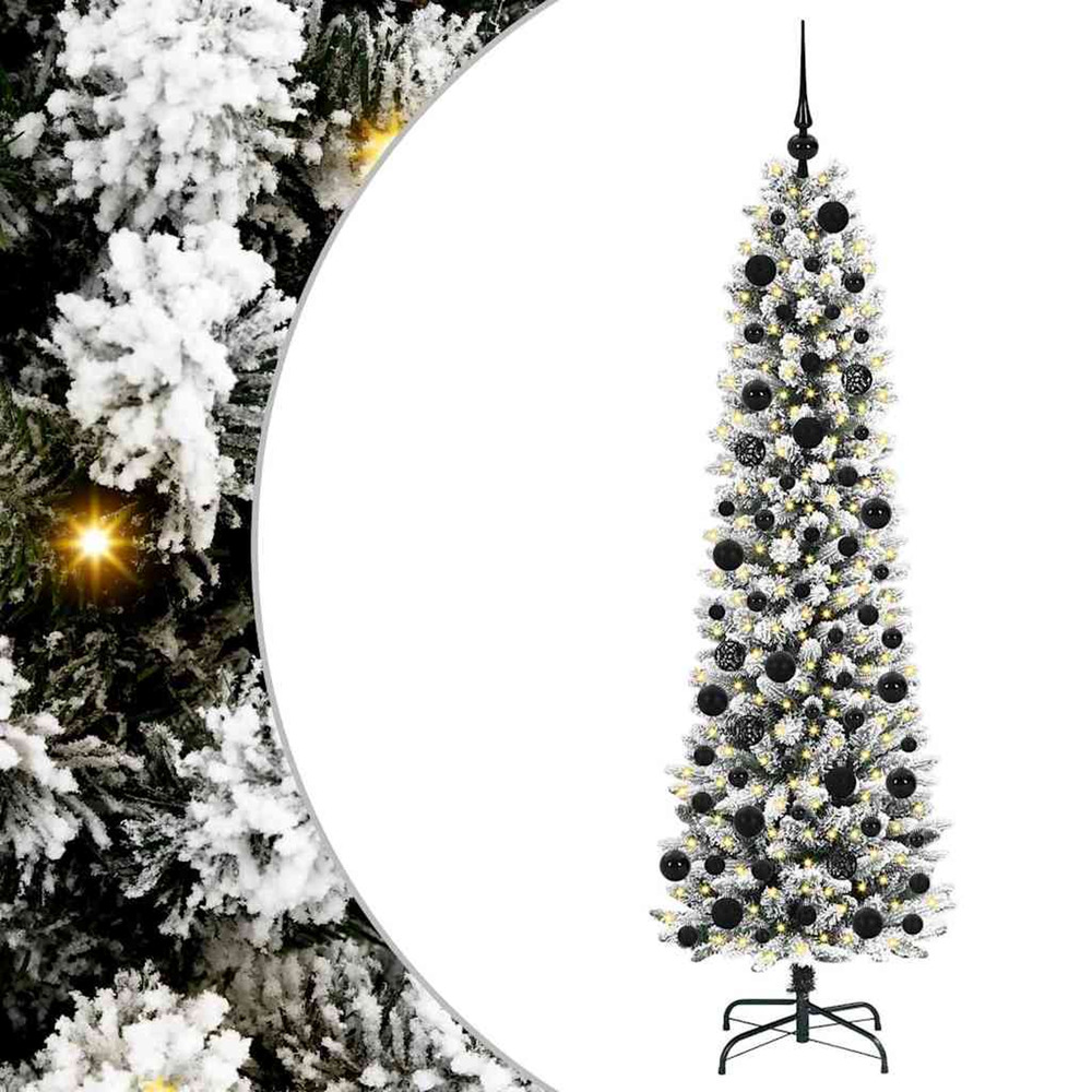 Sapin de noël artificiel blanc 180 cm pvc, métal et plastique