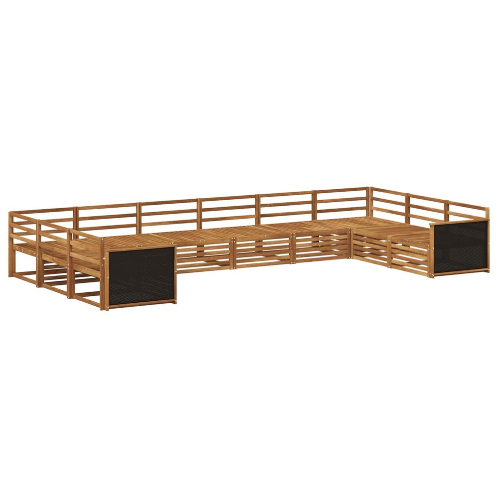 Ensembles de canapés 10 pc bois d'acacia massif