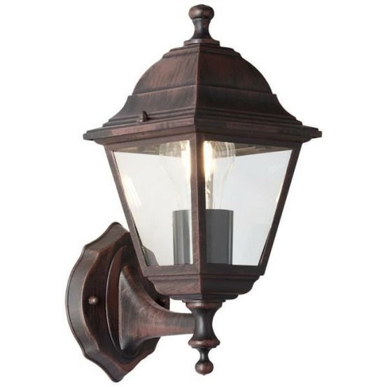 Applique extérieure montante nissie rouille e27 1x60w