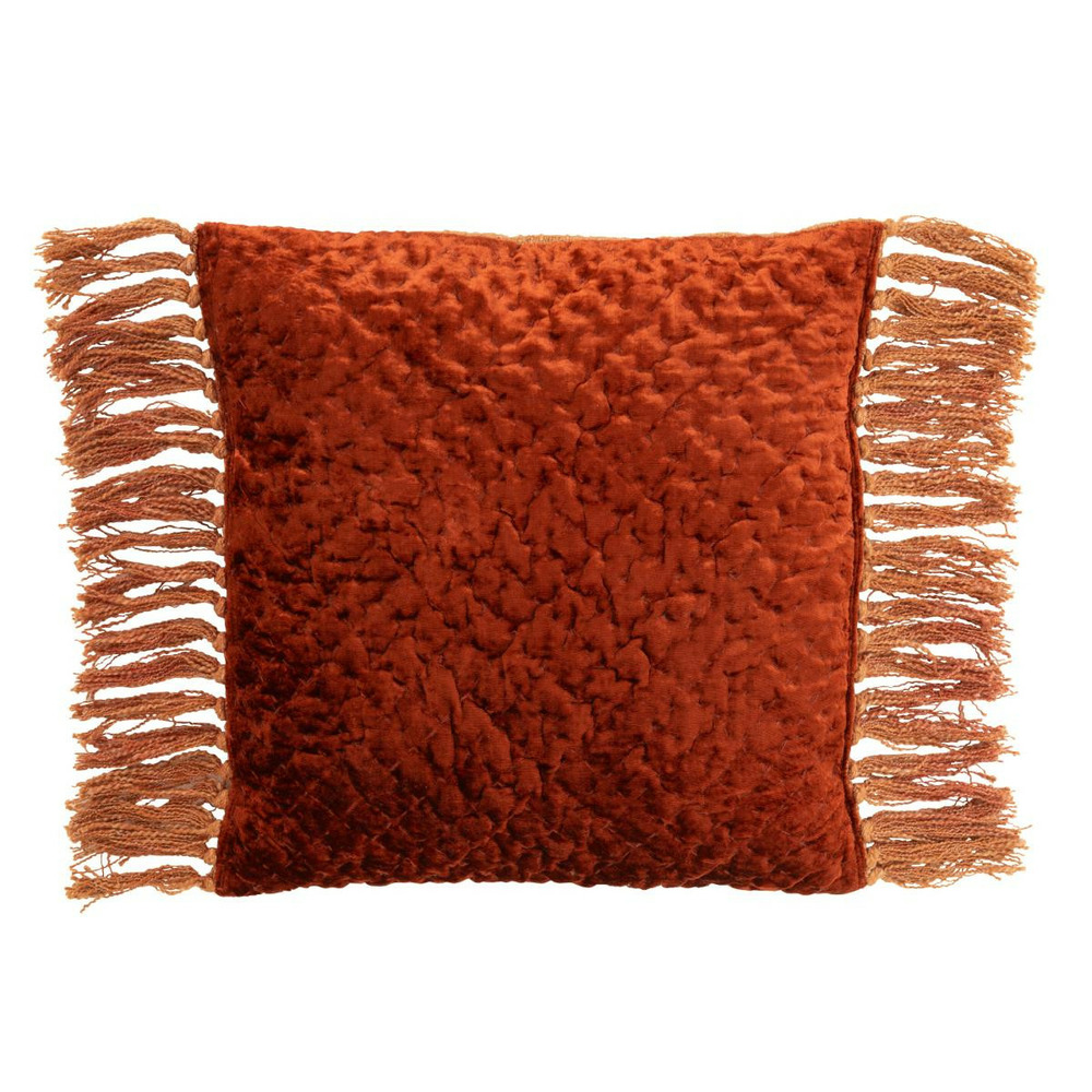 Coussin déco à franges 