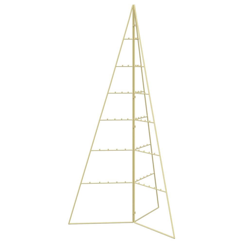 Arbre de noël en métal kuopio 140 cm acier doré