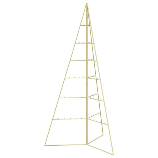 Arbre de noël en métal kuopio 140 cm acier doré