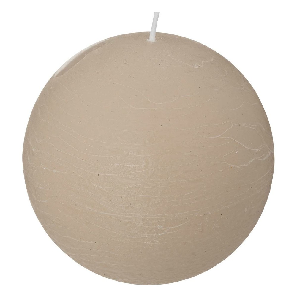 Bougie boule rustique - gris taupe - 445g