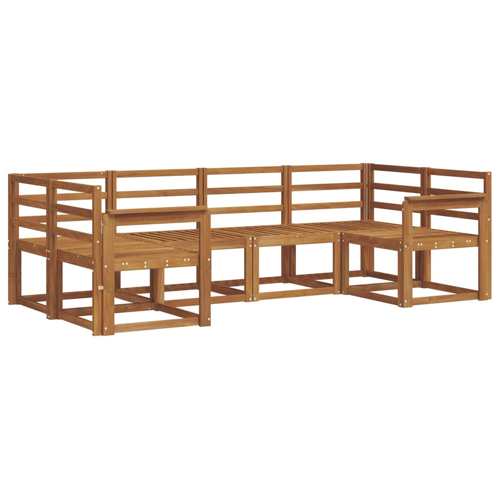 Ensemble de canapés d'extérieur 6 pcs naturel