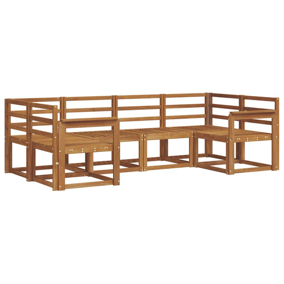 Ensemble de canapés d'extérieur 6 pcs naturel