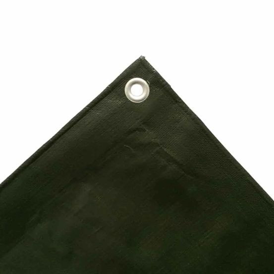 Bâche de protection 10x12m, verte, étanche, 210g/m²