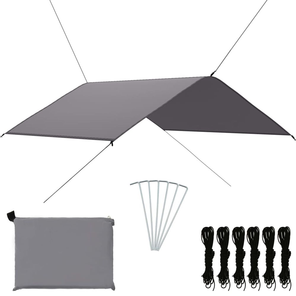 Bâche d'extérieur 4x4 m gris