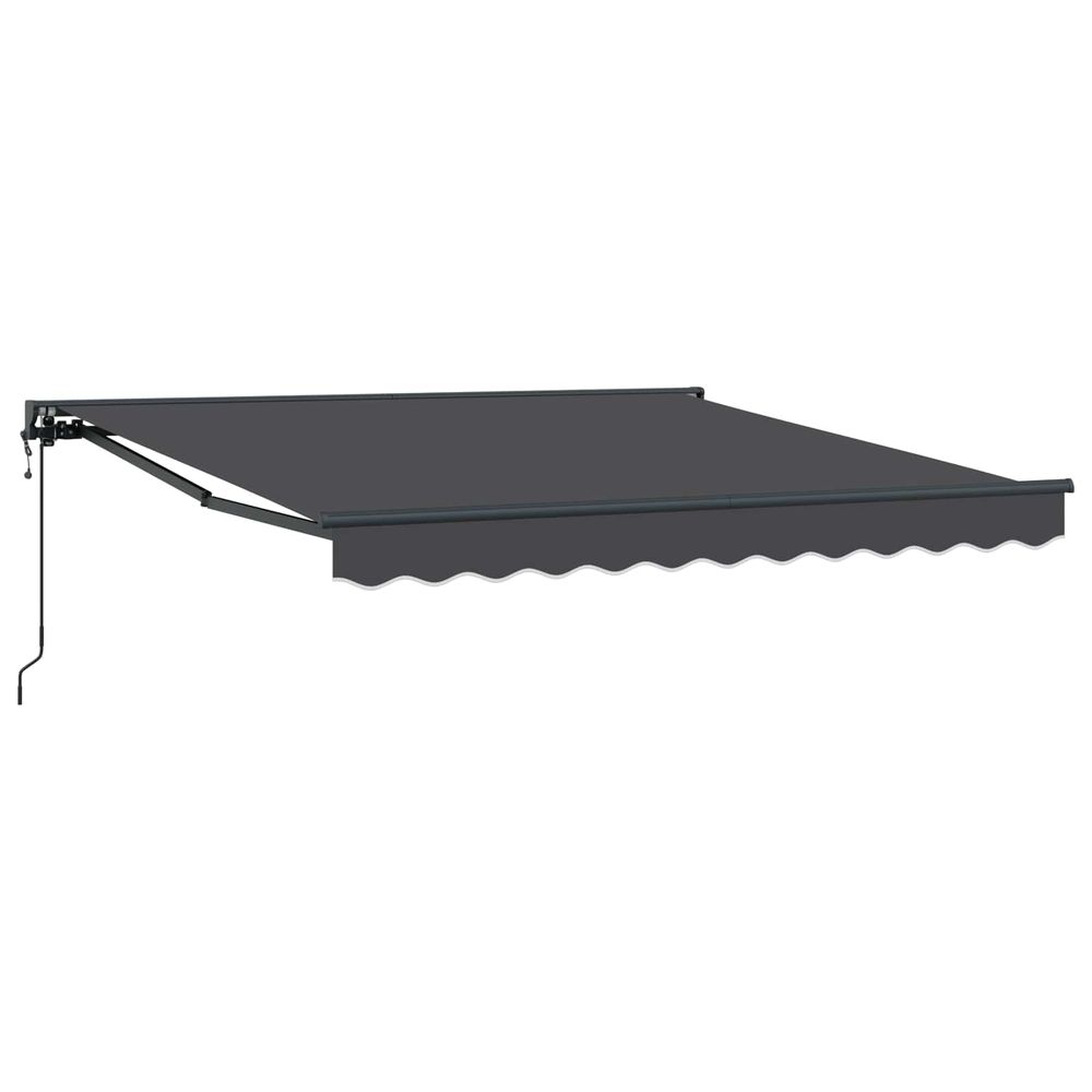 Cadre d'auvent anthracite 350 x 250 cm