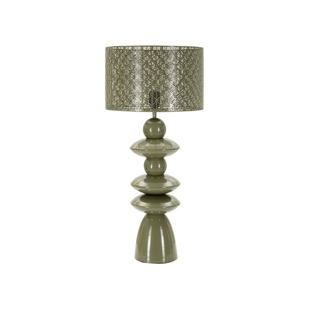 Lampe à poser totem en métal 