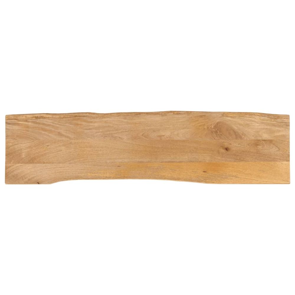 Dessus de table 180x40x3,8 cm bord vivant bois massif manguier