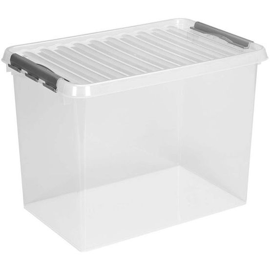Boîte de rangement en plastique q-line 72 litres