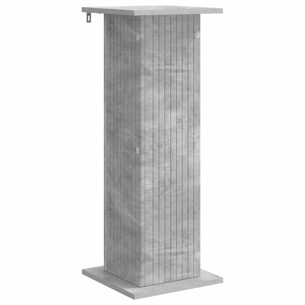 Support de plante gris béton 30,5 x 30 x 80,5 cm