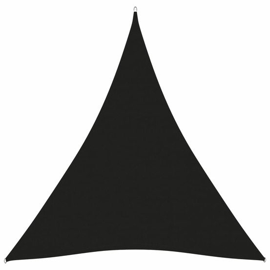 Voile toile d'ombrage parasol tissu oxford triangulaire 5 x 7 x 7 m noir