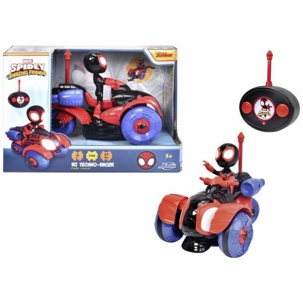 Voiture télécommandée marvel 17 cm - figuirne incluse