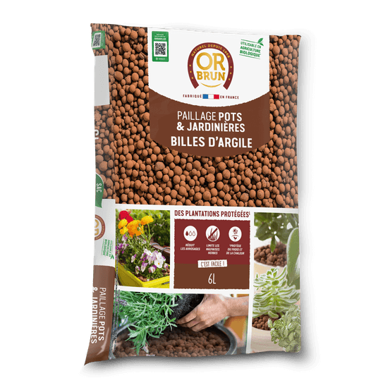 Obrparg6u - billes d'argile - favorise le drainage