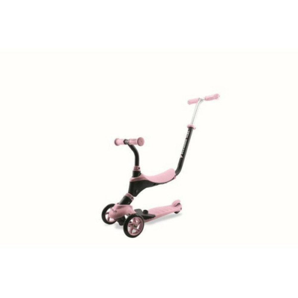 Draisienne velo - - on&go scribble 5-en-1 - pliable - noir / rose