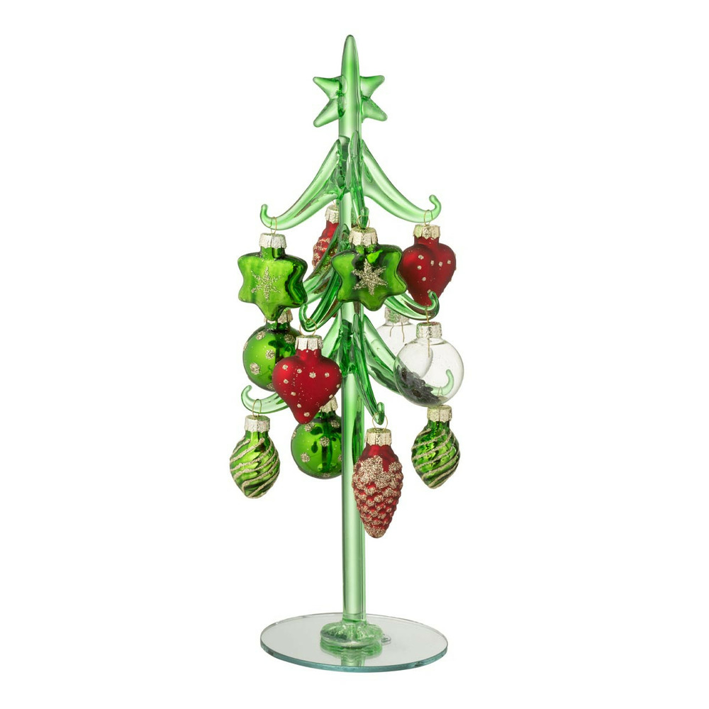 Sapin de noël en verre 