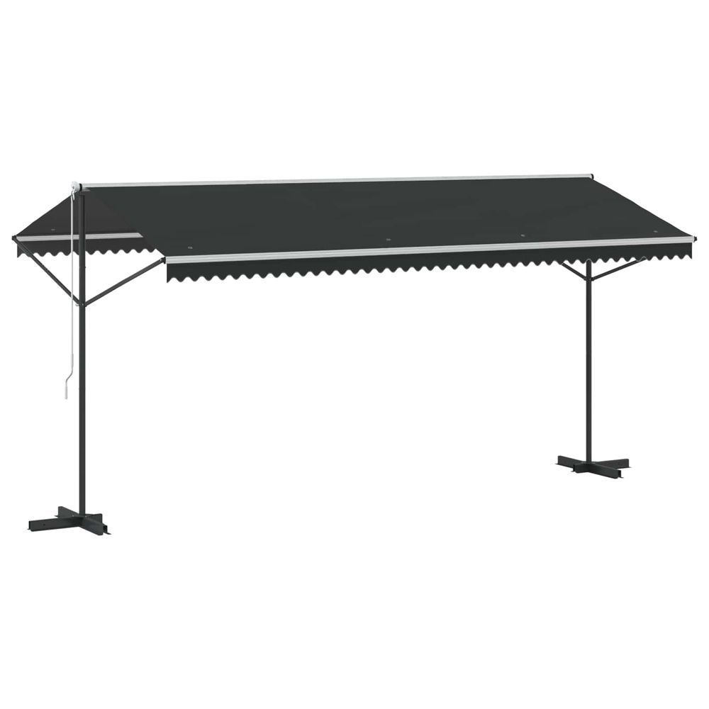 Auvent sur pied 500 x 300 cm anthracite