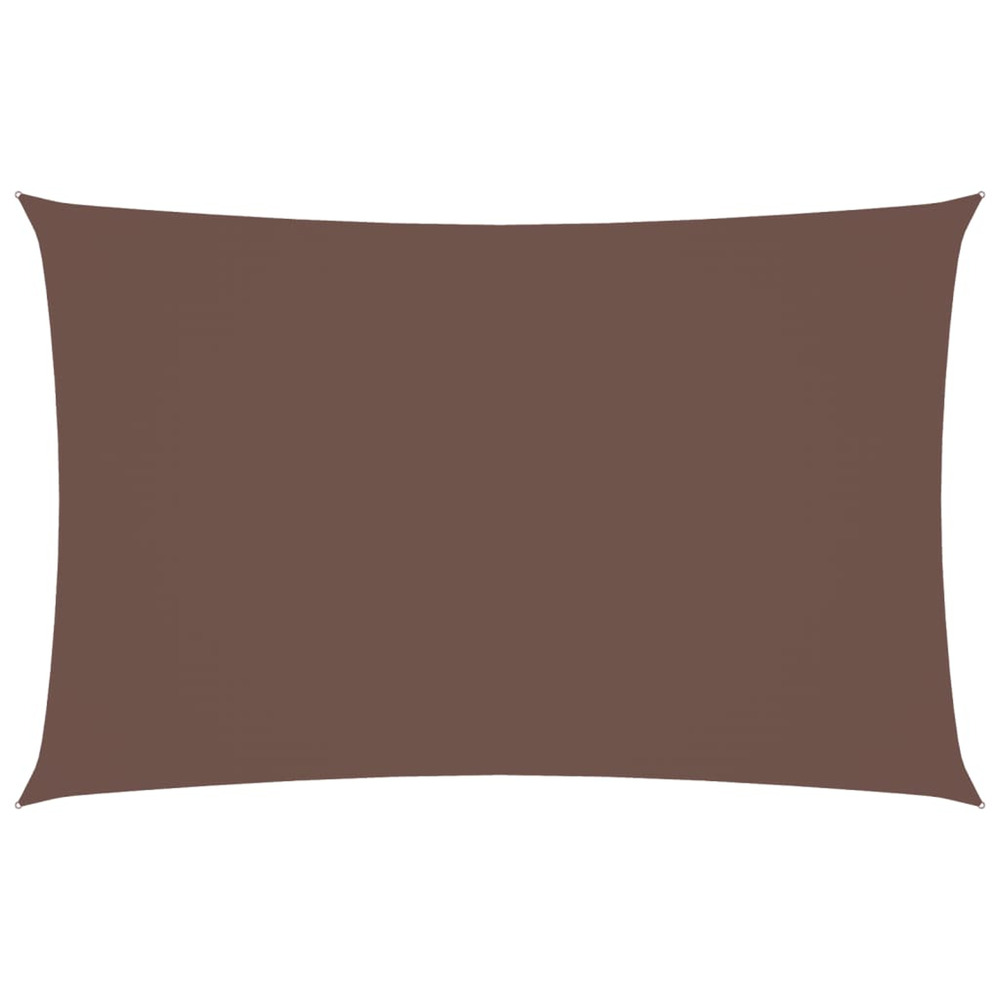Voile de parasol tissu oxford rectangulaire 2,5x5 m marron