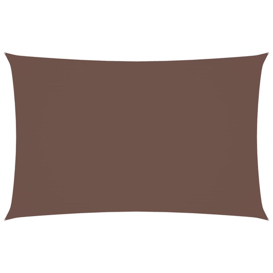 Voile de parasol tissu oxford rectangulaire 2,5x5 m marron