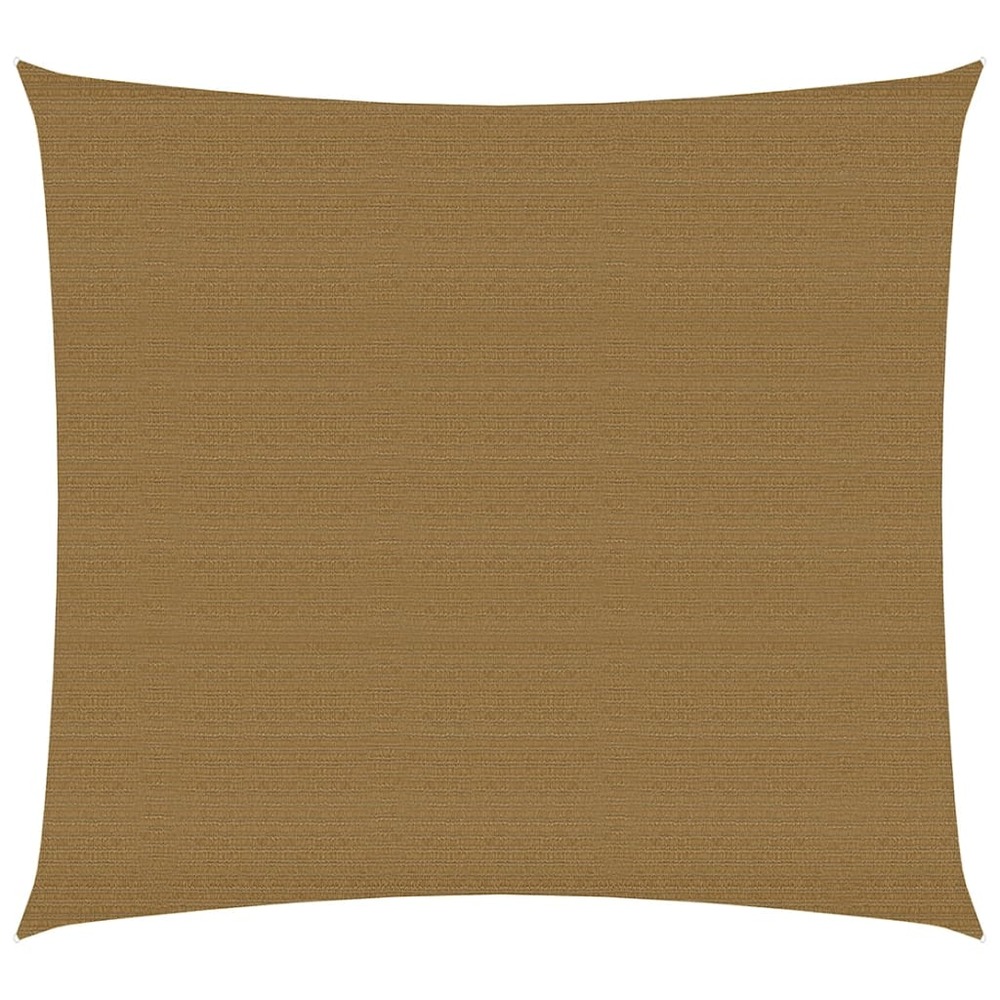 Voile d'ombrage 160 g/m² taupe 5 x 5 m pehd