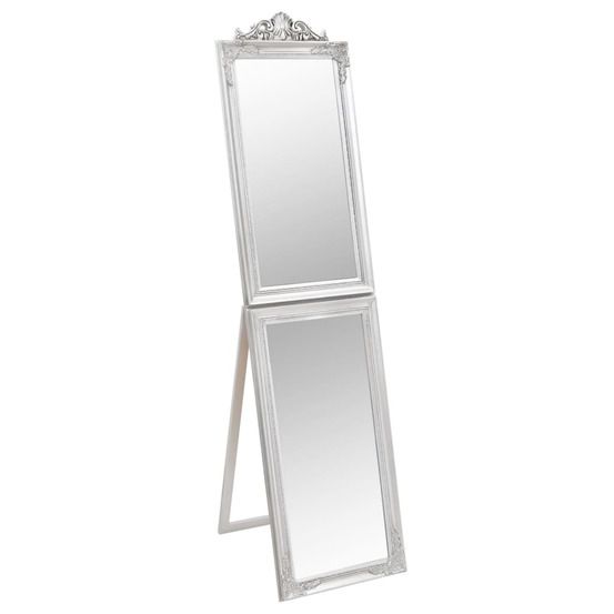 Miroir sur pied argenté 45x180 cm