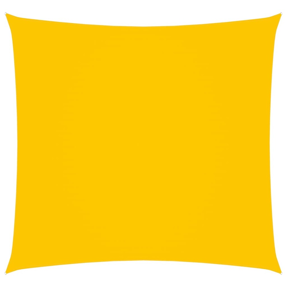 Voile toile d'ombrage parasol tissu oxford carré 3,6 x 3,6 m jaune