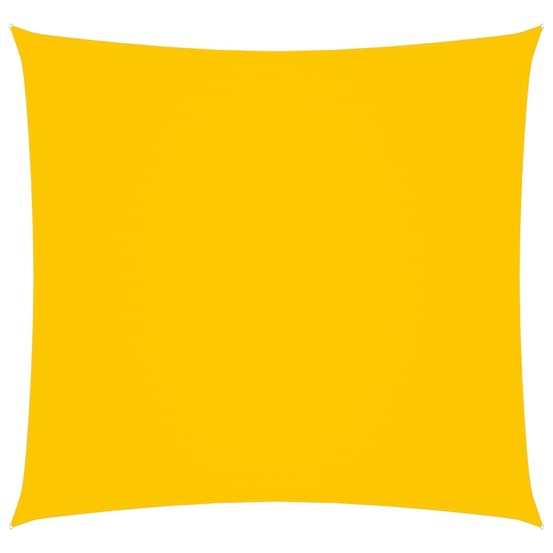 Voile toile d'ombrage parasol tissu oxford carré 3,6 x 3,6 m jaune