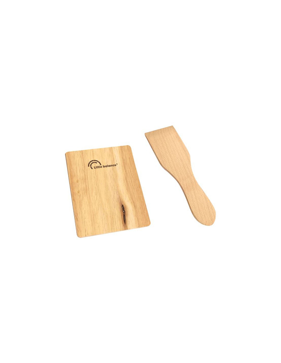 Set 4 spatules + 4 planchettes bois - little balance