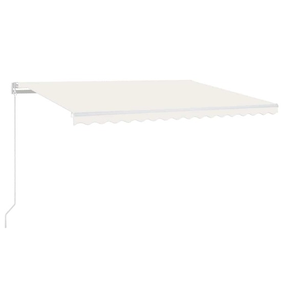 Auvent automatique avec capteur de vent et led 450x300 cm crème