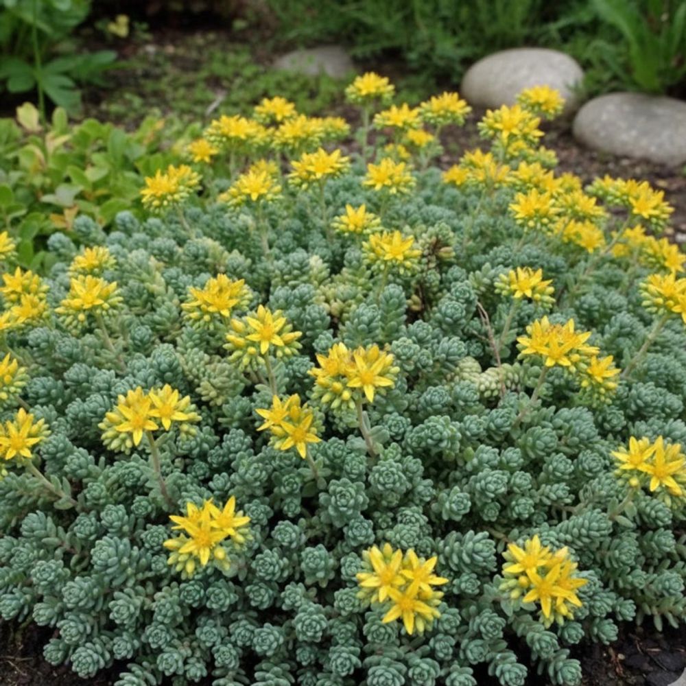 Orpin à feuilles épaisses divergens, sedum lot de 3 godets