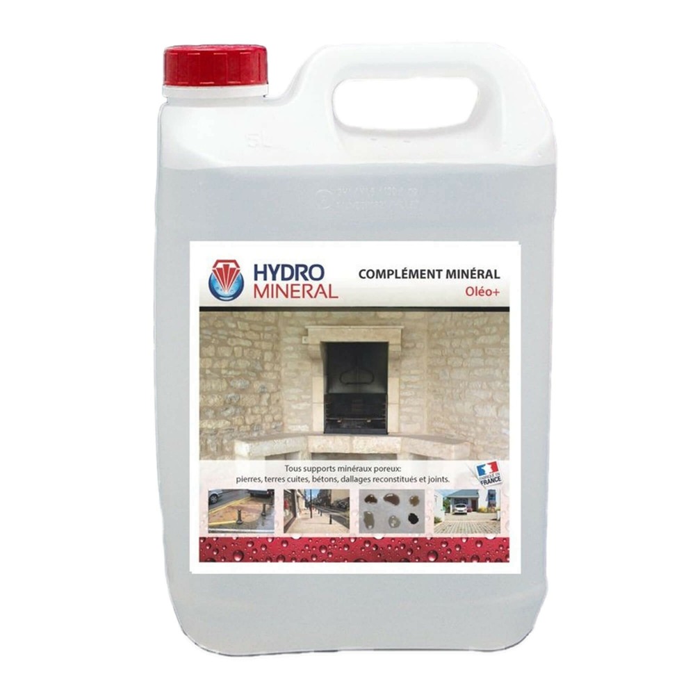 Oléofuge complément minéral oléo+ 5 l - hydrofuge minéralisant anti-taches pierre naturelle