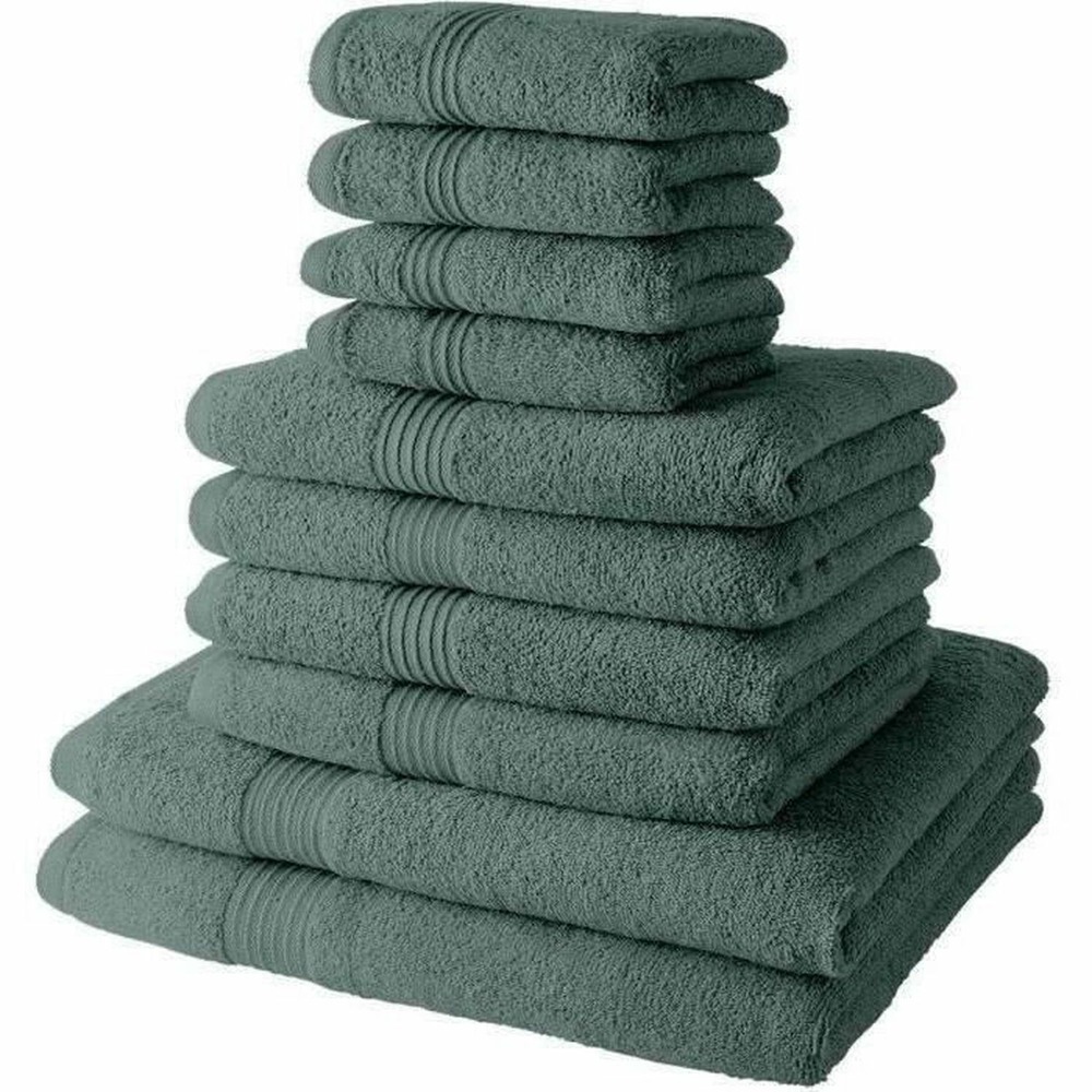4 serviettes de bain 30 x 50 + 4 serviettes de bain 50 x 90 + 2 draps de bain 70 x 130