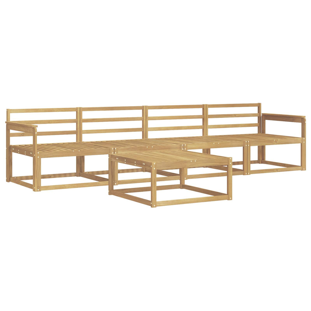 Ensemble de canapés d'extérieur 5 pcs blanc 79 x 79 x 37 cm
