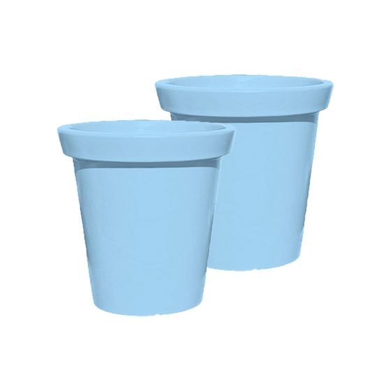 Pot de fleurs rond xxl delight 200l - lot de 2 - plast'up rotomoulage
