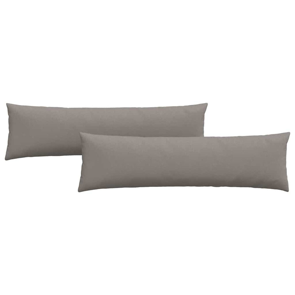 Coussins de canapé 2 pcs taupe 145 x 40 cm tissu