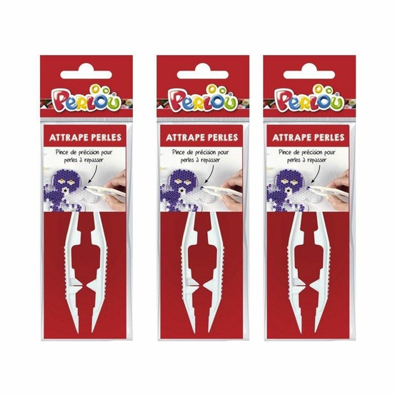 3 pinces attrape perles à repasser