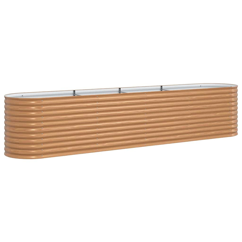 Lit surélevé marron 400 x 80 x 81 cm acier