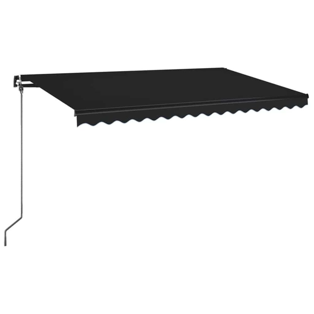 Auvent manuel rétractable 450x350 cm anthracite