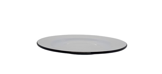 Smalta assiette plate m blanc - lot de 6 - nat spirit