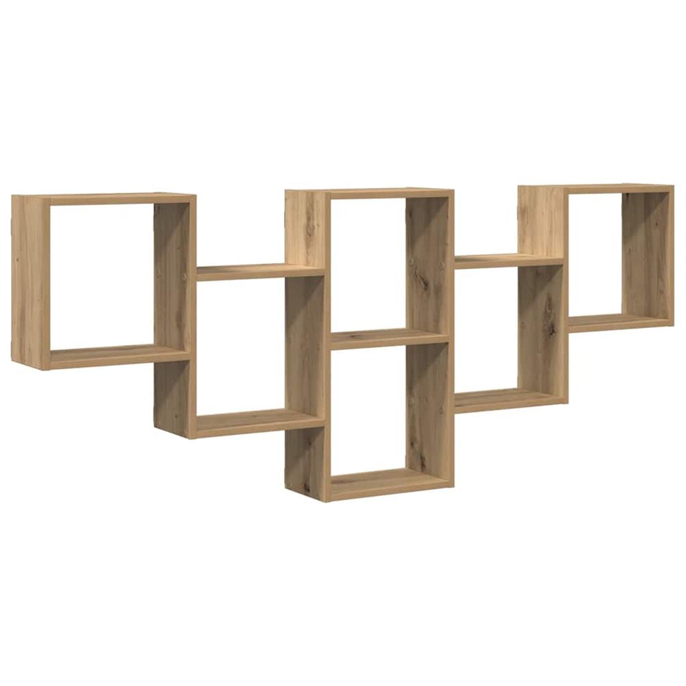 Étagère murale chêne artisanal 159x18x66 cm bois d'ingénierie