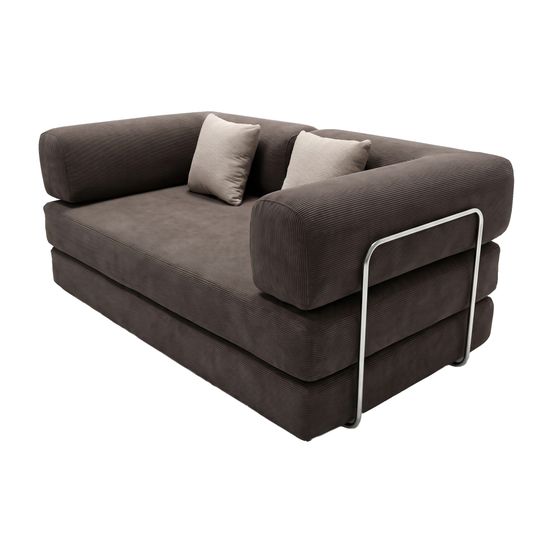 Canapé kaia convertible - choko velours