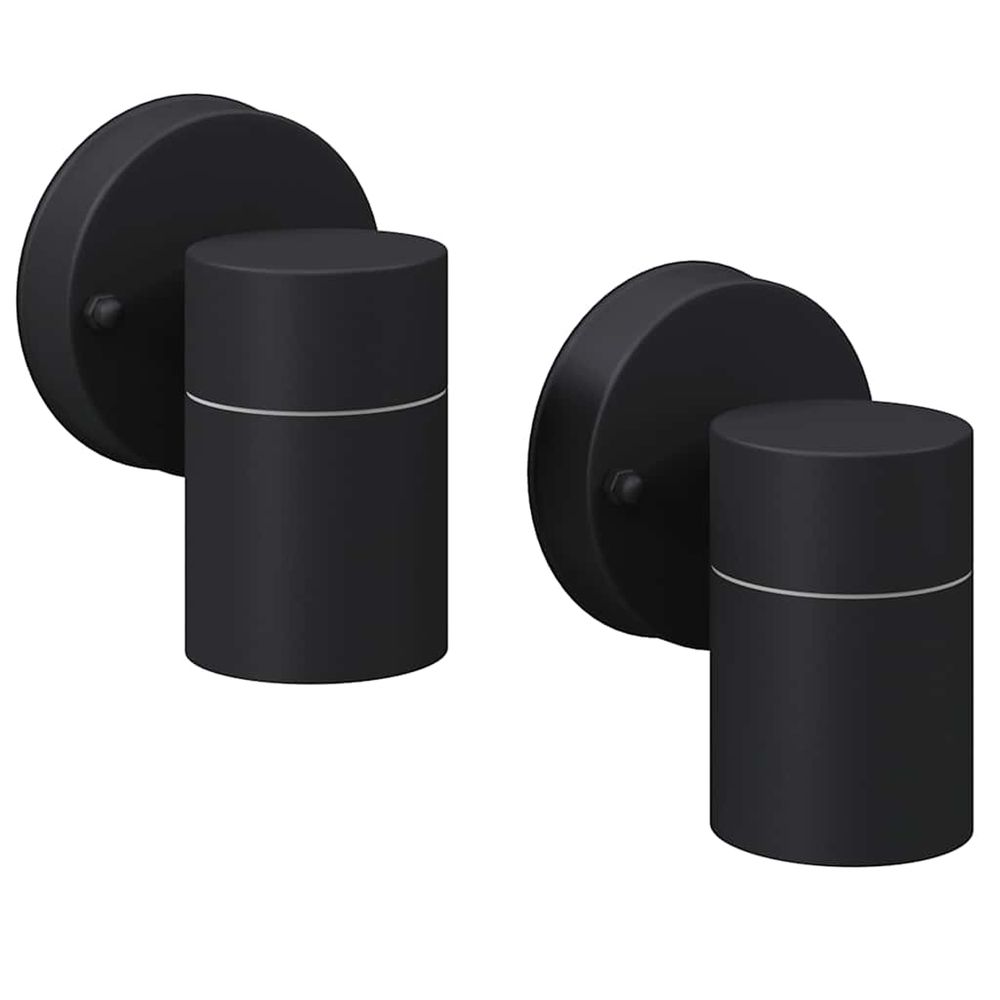 Applique murale led d'extérieur 2 pcs acier