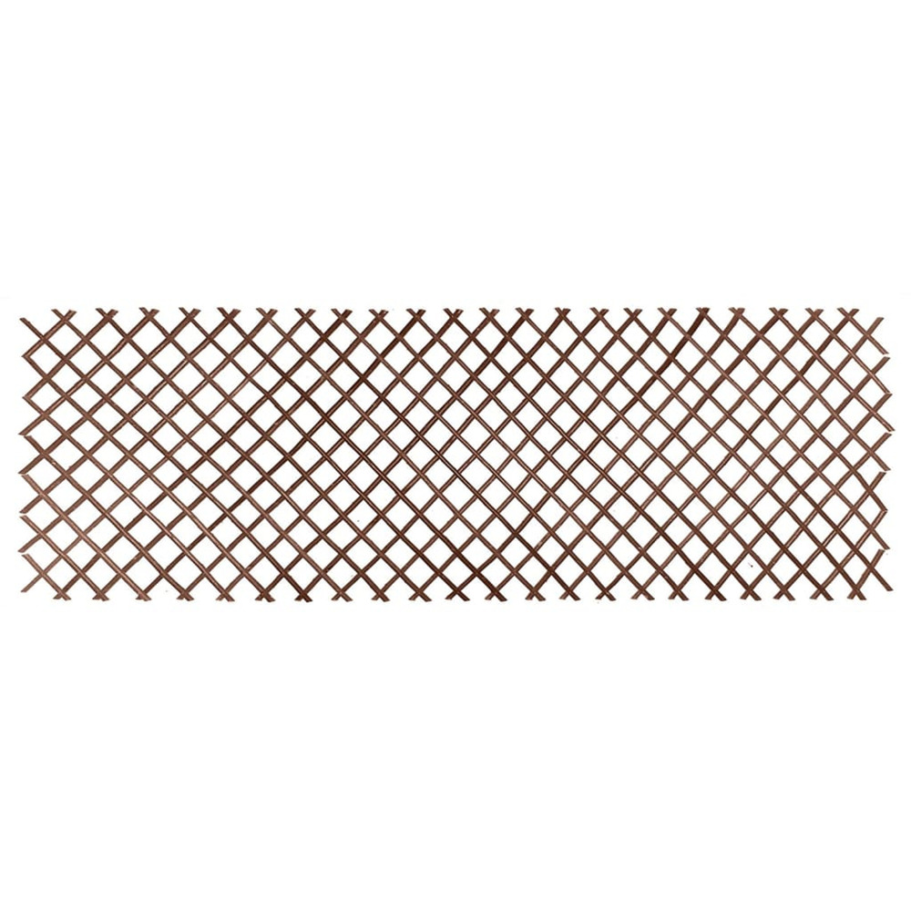 Treillis de jardin 60x180 cm saule naturel marron