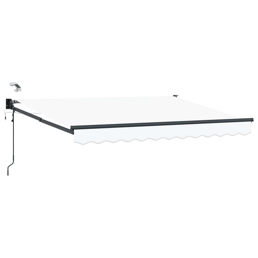 Auvent rétractable électrique blanc 3 x 2,5 m