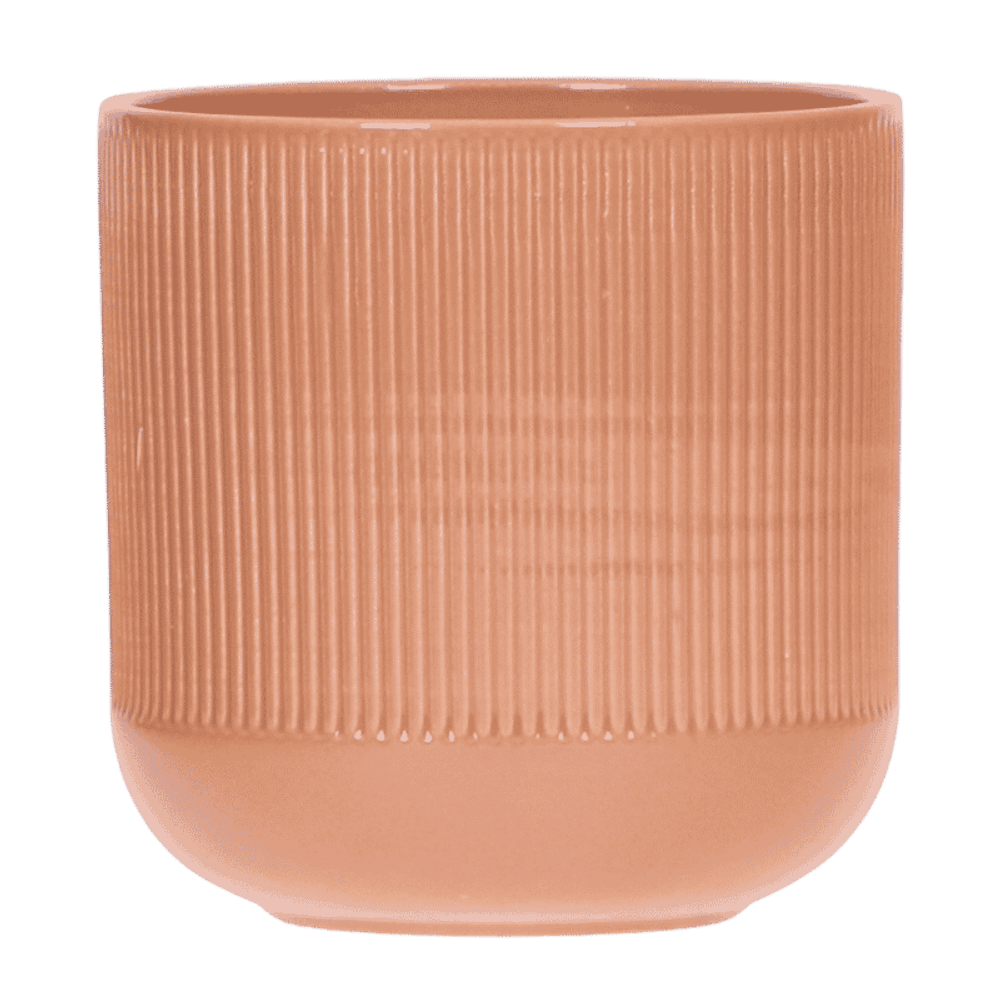 Cache-pot flare cognac - ø12 cm x h13 cm